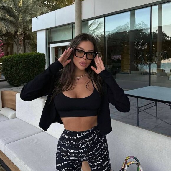 Saint Laurent SL276 MICA 025 Cat Eye Sunglasses - Black/Clear - Picture 6 of 12